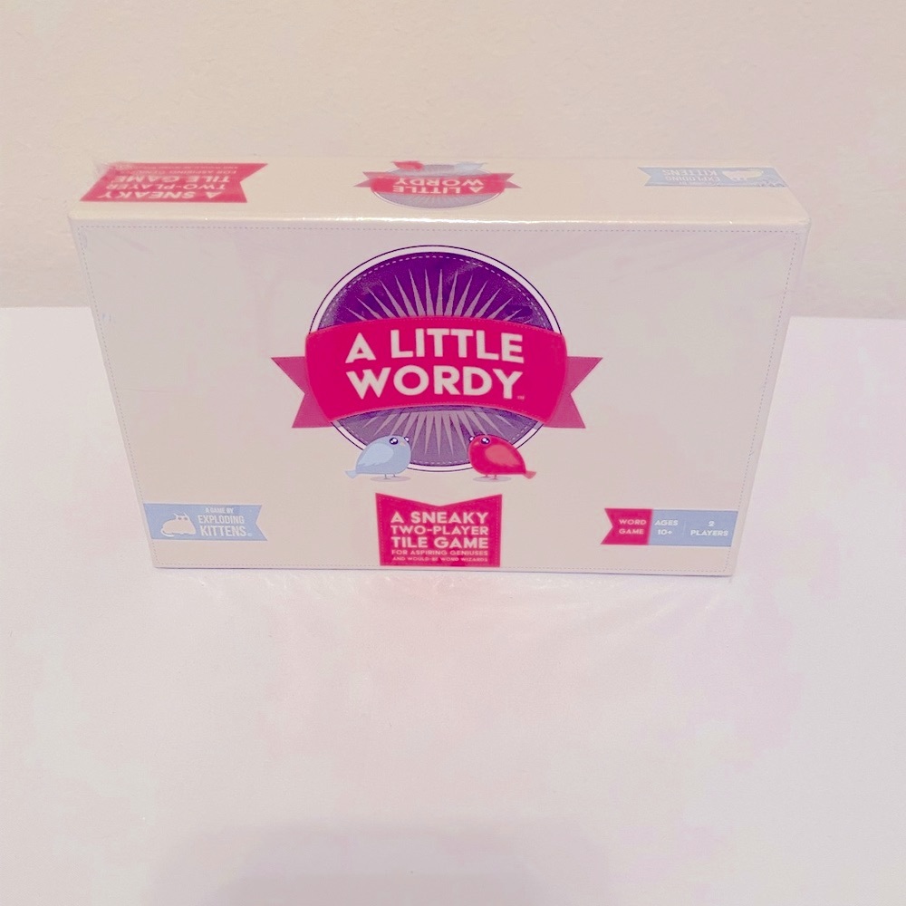 A Little Wordy 2 Player Letter Tile Game for Ages 10+.  New in sealed Box